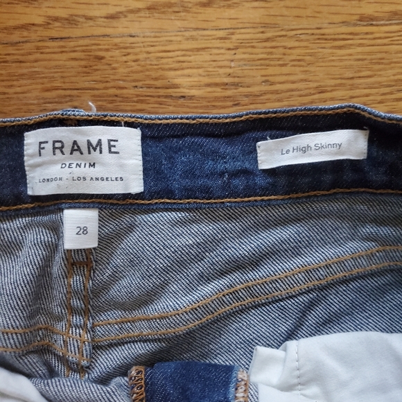 Frame Denim Le High Skinny Distressed 28 - Picture 2 of 3